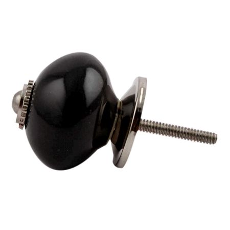 Black Silver Fitting Ceramic Drawer Knob